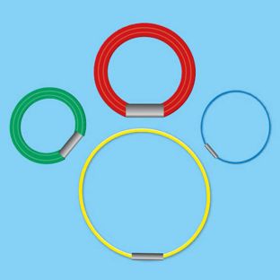Gummizugschnüre mit Metallsplint als Ring | Sonderanfertigung 