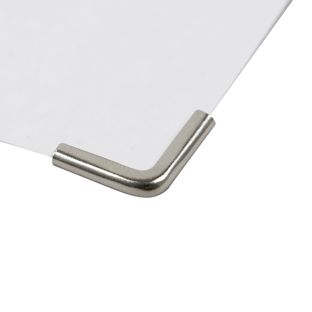 Buchecken Metall C 15 - 15 x 15 mm  | vernickelt 