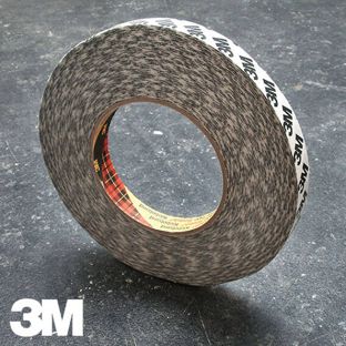 3M 9086, Doppelseitiges Papiervlies-Klebeband, sehr starker Acrylatklebstoff 12 mm