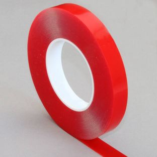 Reinacrylat-Doppelklebeband, hochtransparent, 1 mm dick, sehr stark haftend, OL100 19 mm