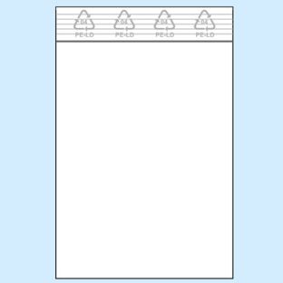 Druckverschlussbeutel, PE-Folie 50 µm | 50 x 75 mm 