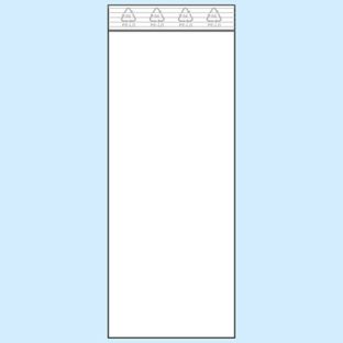 Druckverschlussbeutel, PE-Folie 50 µm | 50 x 130 mm 