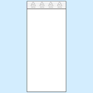 Druckverschlussbeutel, PE-Folie 50 µm | 60 x 130 mm 