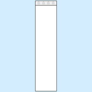 Druckverschlussbeutel, PE-Folie 50 µm | 60 x 260 mm 