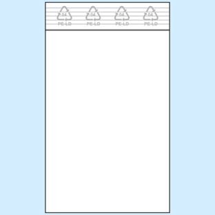 Druckverschlussbeutel, PE-Folie 50 µm | 80 x 120 mm 