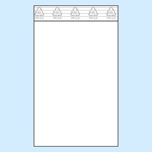 Druckverschlussbeutel, PE-Folie 50 µm | 100 x 150 mm 