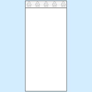 Druckverschlussbeutel, PE-Folie 50 µm | 100 x 220 mm 