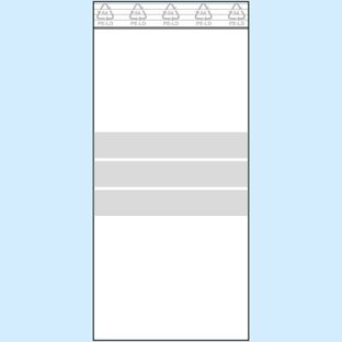 Druckverschlussbeutel, mit Beschriftungsstreifen, PE-Folie 90 µm | 100 x 220 mm 