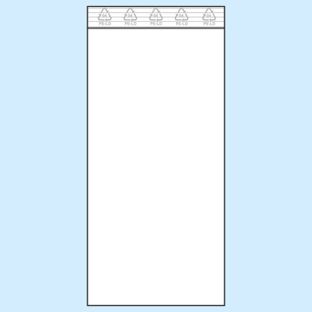Druckverschlussbeutel, PE-Folie 50 µm | 120 x 250 mm 