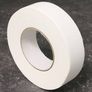 Gewebeband einseitig klebend, Fälzelband weiß  | 50 mm