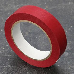 Best Price Fälzelband, Spezialpapier, Leinenstruktur rot  | 25 mm