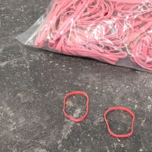 Gummiringe, rot 25 mm | 3 mm