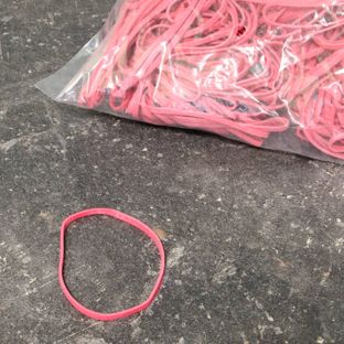 Gummiringe, rot 60 mm | 3 mm