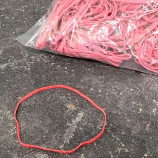 Gummiringe, rot 80 mm | 3 mm