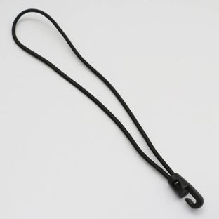 Gummispanner mit Haken 300 mm | schwarz 