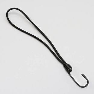 Spannschlaufen mit Metallhaken 250 mm | schwarz 
