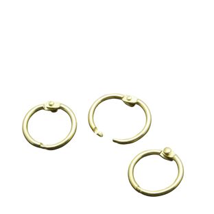 Heftringe Metall 14 mm - offen geliefert  | gold 