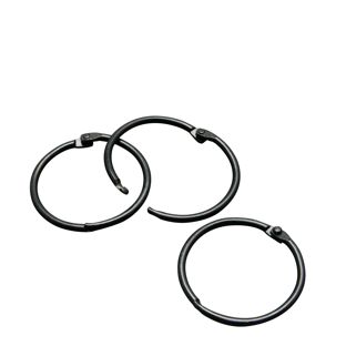 Heftringe Metall 25 mm  | schwarz 