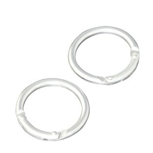 Karabinerhaken, rund, 38 mm, Aluminium, silber silber 