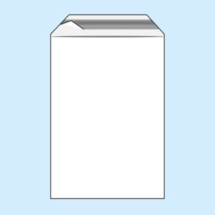 Klappenbeutel, wiederverschließbar, PE-Folie, transparent 80 x 120 mm  | 50 µm