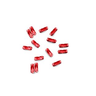 Einpressverschlüsse für Kugelketten 2.4 mm | rot 