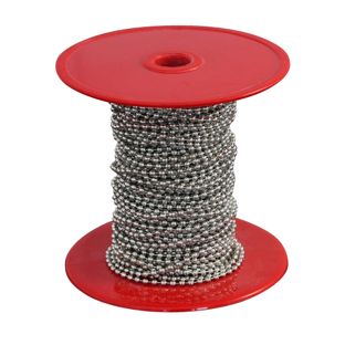 Kugelketten auf Rolle 25 m | 2.4 mm | silber  | Metall 