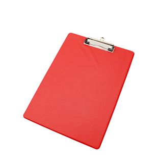 Klemmbrett mit Kunststoffbezug A4  | rot 