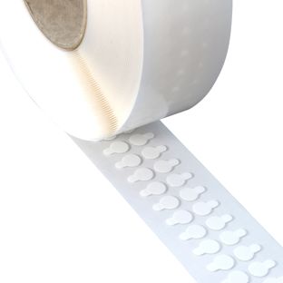 Doppelseitige Reinacrylat-Klebepunkte, 1 mm dick, stark/stark 10 mm | 1000 Stk