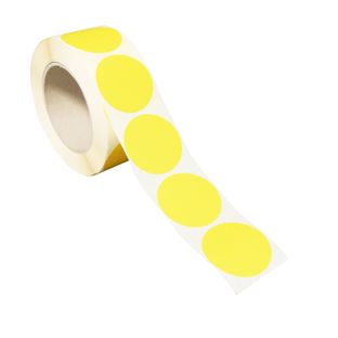 Markierungspunkte aus Papier gelb  | 40 mm
