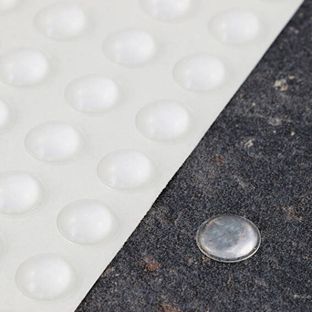 Elastikpuffer, Halbkugel, selbstklebend 10 mm | transparent 