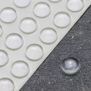 Elastikpuffer, Halbkugel, selbstklebend 11.1 mm | transparent 
