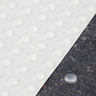 Elastikpuffer, Halbkugel, selbstklebend 6.4 mm | transparent 
