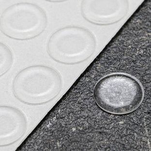 Elastikpuffer, Scheibe, selbstklebend 19 mm | transparent 