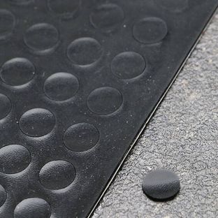 Elastikpuffer, Scheibe, selbstklebend 8 mm | schwarz 