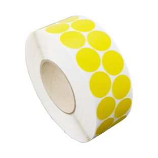 Gewebeklebepunkte, gelb 30 mm | 2500 Stk