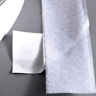 Flauschband selbstklebend auf Rolle mit 25 m 50 mm | weiß 