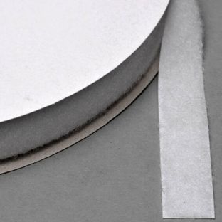 Klettband zum Nähen, Flausch (Rolle mit 25 m) 16 mm | weiß 