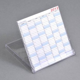 Kalenderbox, Disketten-Format, 96 x 98 x 8 mm, transparent 