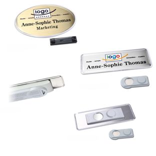 Namensschilder aluline-plus® alu-print Magnet 