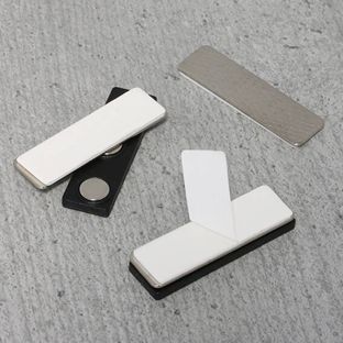  Magnet für Namensschilder, selbstklebend 45 x 13 mm  | 3 Magnete 