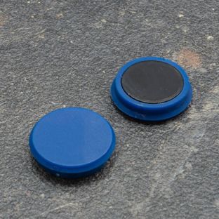 Büromagnet, rund 24 mm | blau 