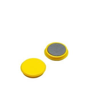 Büromagnet, rund 24 mm | gelb 