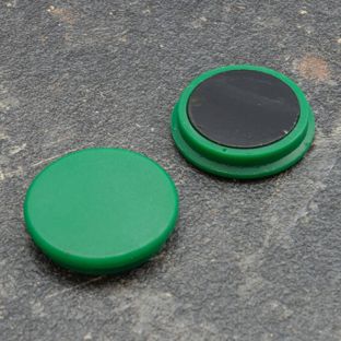 Büromagnet, rund 32 mm | grün 