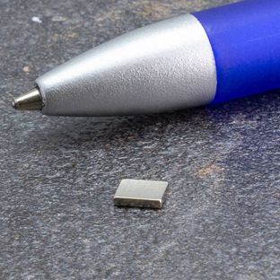 Quadermagnete aus Neodym, vernickelt 5 x 4 mm  | 1 mm