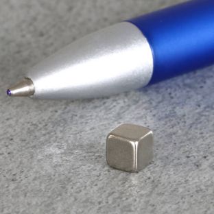 Würfelmagnete aus Neodym, vernickelt 
