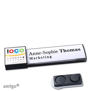 Namensschilder amigo® doming Magnet anthrazit  | smag® Magnet, extra stark  | square  | anthrazit  |  