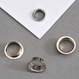 Ösen für Papier Nr. 9E - Ø 7,7mm - L 3,8mm  | vernickelt 