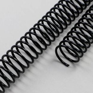 Spiralbinderücken, Plastikspiralen, DIN A4, 4:1 Teilung 12 mm | schwarz 