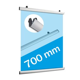 Klemmschienen für Plakate, Aluminium, aufklappbar 700 mm