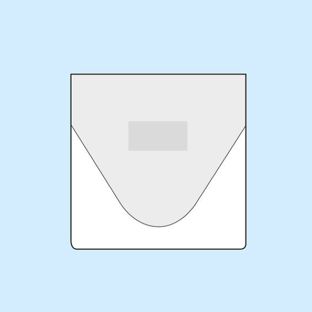 Rechtecktaschen, selbstklebend   | Schmalseite  | mit Füllhöhe  | PP 